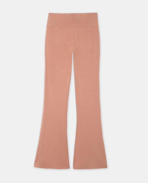 Pantalon flare en maille avec taille élastiquée - PIMKIE - 4