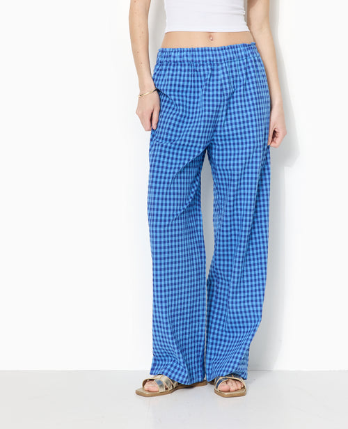 Pantalon large motif vichy - PIMKIE - 5