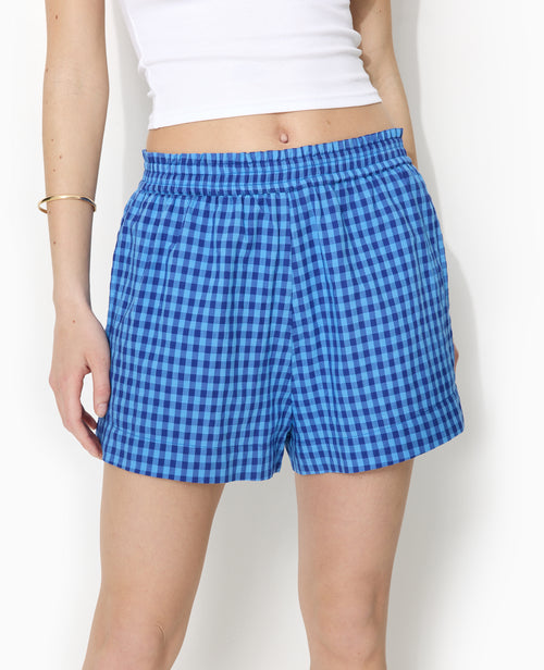 Short taille élastiquée motif vichy - PIMKIE - 5