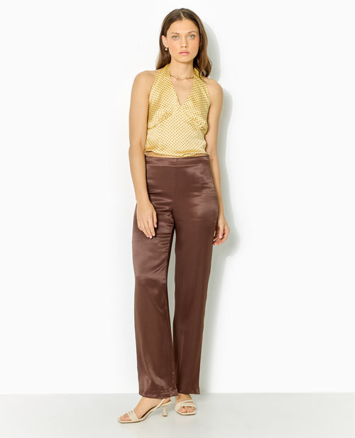 Pantalon droit en satin - PIMKIE - 5