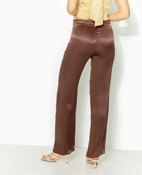 Pantalon droit en satin - PIMKIE - 6