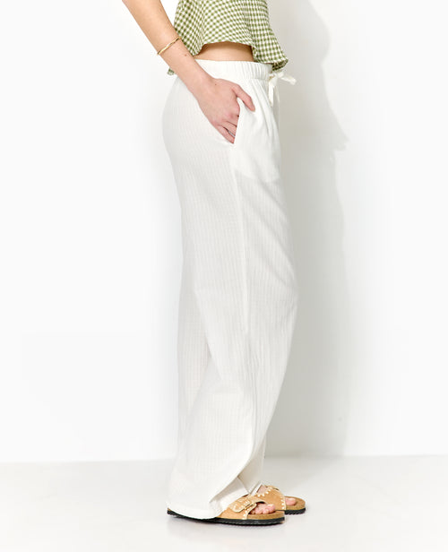Pantalon droit en tissu effet quadrillé - PIMKIE - 2