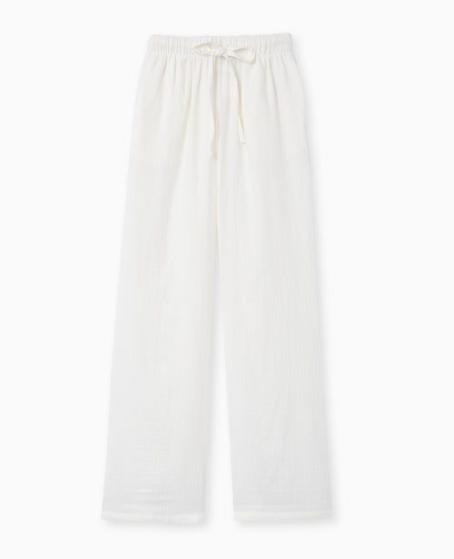 Pantalon droit en tissu effet quadrillé - PIMKIE - 4
