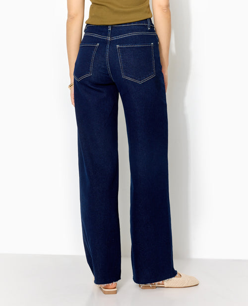 J71-1 / Jean wide taille haute bas coupés - PIMKIE - 6