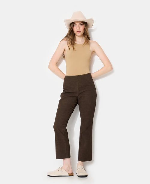 Pantalon 7/8ème en suédine - PIMKIE - 1