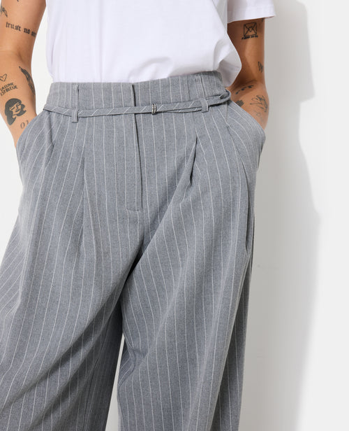 Pantalon large et droit avec fines rayures - PIMKIE - 3