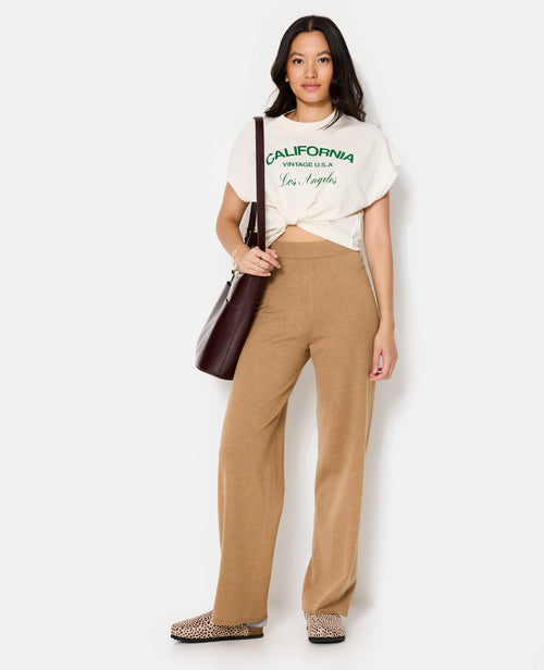 Pantalon droit en maille - PIMKIE - 1