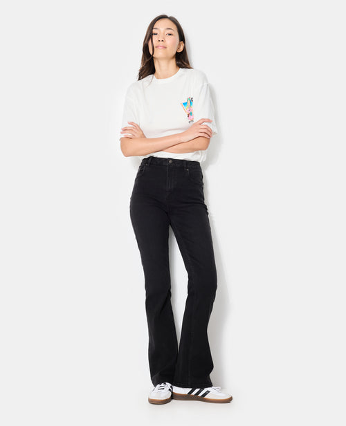 Jean flare taille haute - PIMKIE - 1