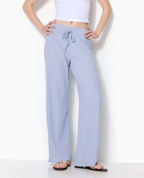 Pantalon large en tissu reliefé - PIMKIE - 6