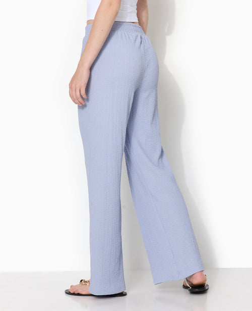 Pantalon large en tissu reliefé - PIMKIE - 8