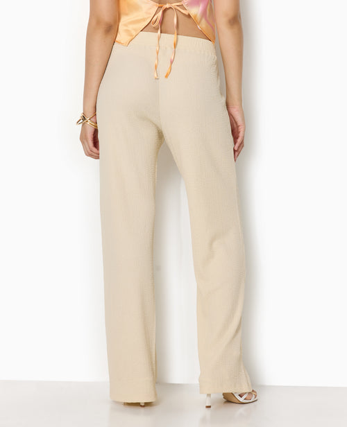 Pantalon large en tissu reliefé - PIMKIE - 6