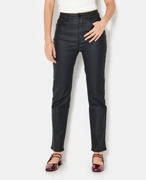 Jean slim enduit effet cuir - PIMKIE - 3