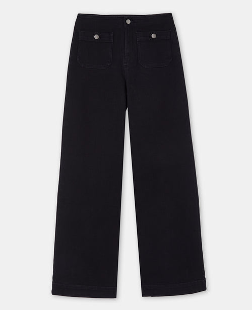 Jean wide taille haute avec poches devant - PIMKIE - 4