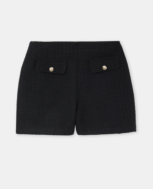 Short en tweed avec boutons écussons - PIMKIE - 4