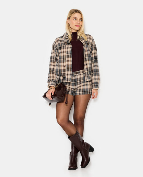 Mini-short city motif carreaux - PIMKIE - 3
