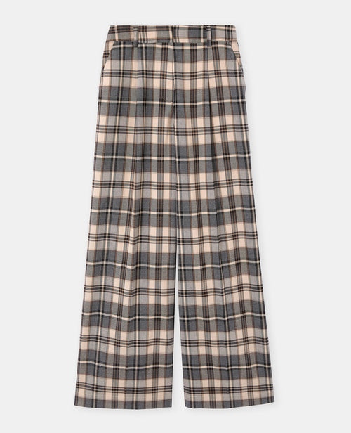 Pantalon large motif carreaux - PIMKIE - 4