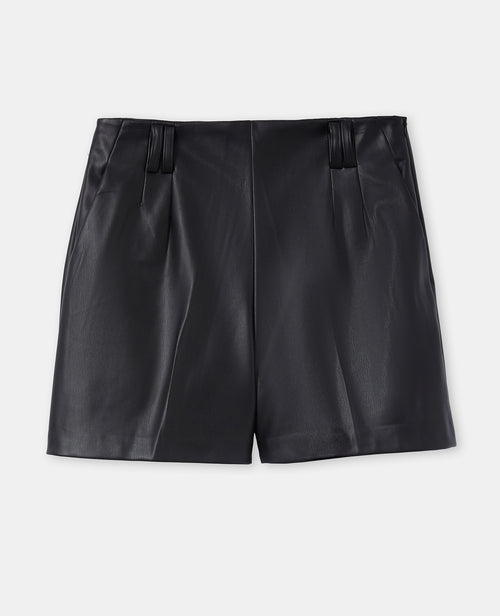 Short taille haute en simili cuir - PIMKIE - 4