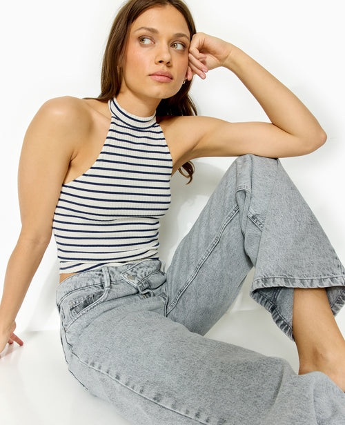 Jean wide taille croisée - PIMKIE - 3