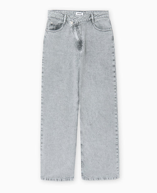 Jean wide taille croisée - PIMKIE - 4