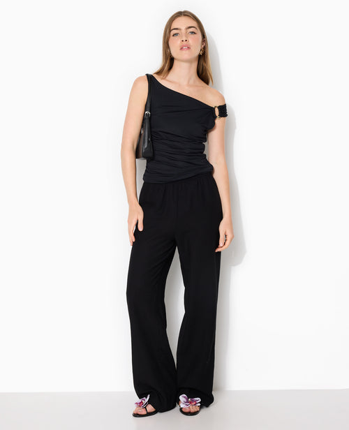 Pantalon droit et large avec ceinture coulissée - PIMKIE - 1