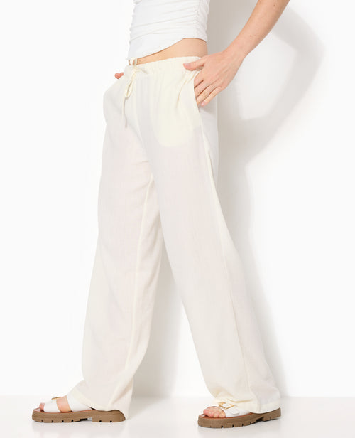 Pantalon droit et large avec ceinture coulissée - PIMKIE - 3