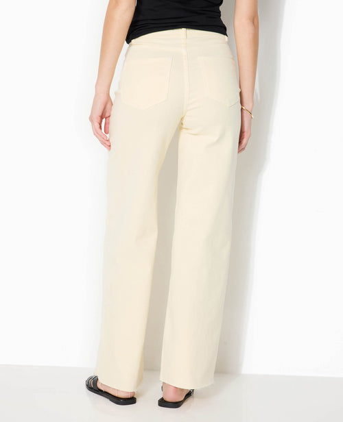 J71-1 / Jean wide taille haute avec bas coupés - PIMKIE - 6