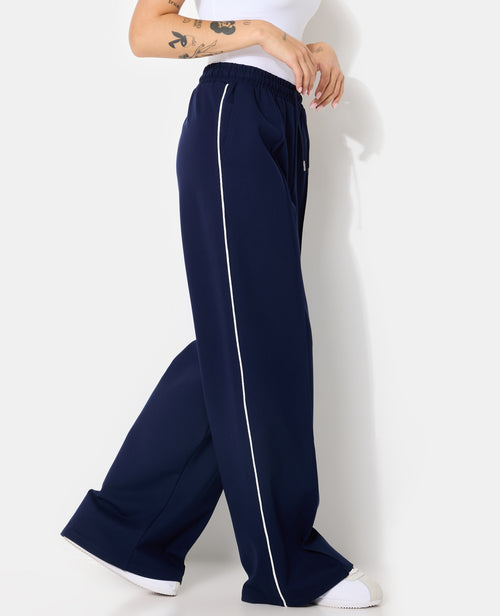 Pantalon esprit sport avec pinces et liserés - PIMKIE - 2