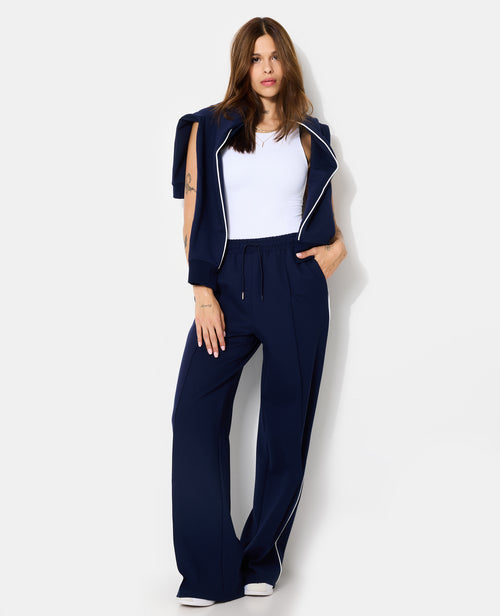 Pantalon esprit sport avec pinces et liserés - PIMKIE - 3