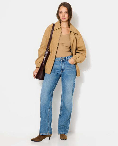 Jean straight taille medium avec étoiles dos - PIMKIE - 1