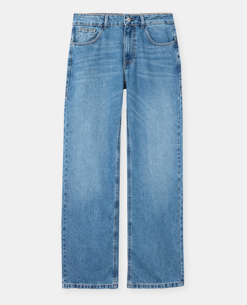 Jean straight taille medium avec étoiles dos - PIMKIE - 4