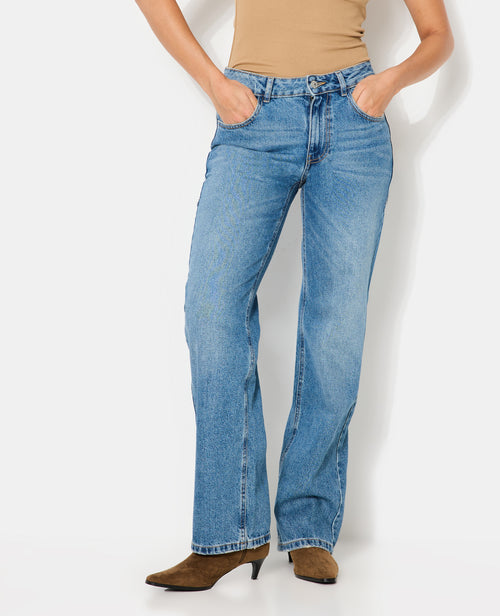 Jean straight taille medium avec étoiles dos - PIMKIE - 5