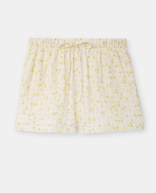 Short taille coulissée motif fleurs - PIMKIE - 4