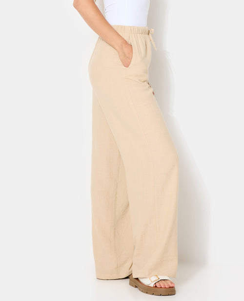 Pantalon large et droit avec lien coulissé - PIMKIE - 2