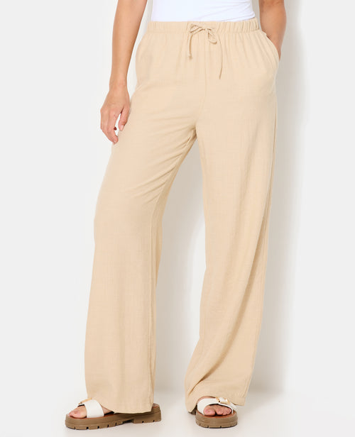 Pantalon large et droit avec lien coulissé - PIMKIE - 5