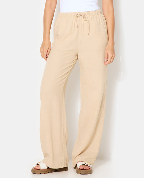 Pantalon large et droit avec lien coulissé - PIMKIE - 7