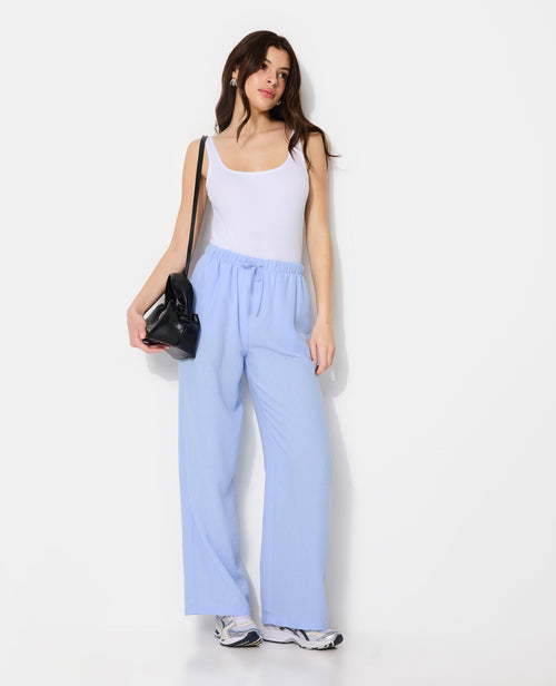 Pantalon large et droit avec lien coulissé - PIMKIE - 1