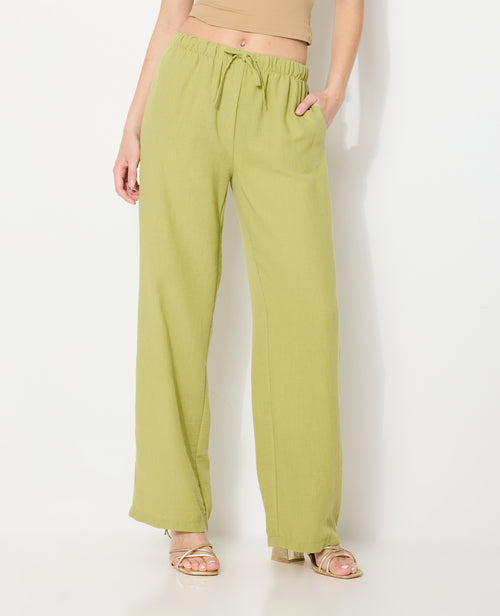 Pantalon large et droit avec lien coulissé - PIMKIE - 5