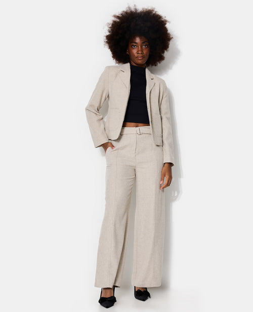 Pantalon droit avec laine - PIMKIE - 1