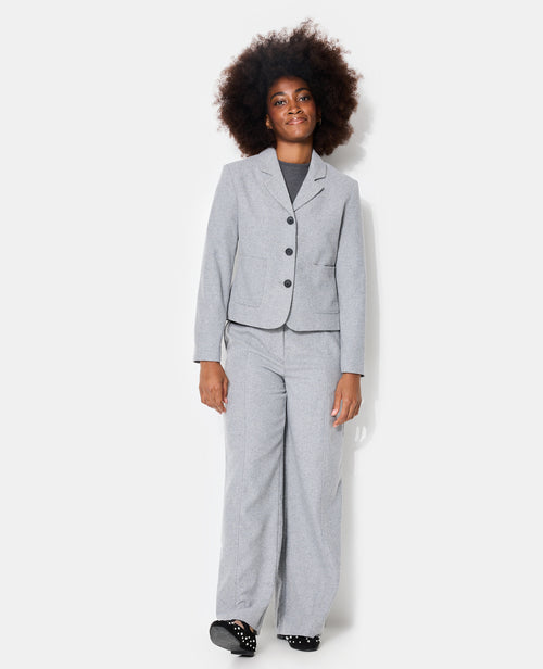 Pantalon droit avec laine - PIMKIE - 1