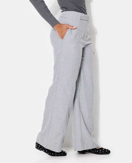 Pantalon droit avec laine - PIMKIE - 2