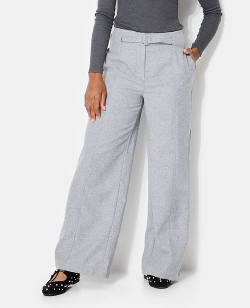 Pantalon droit avec laine - PIMKIE - 5