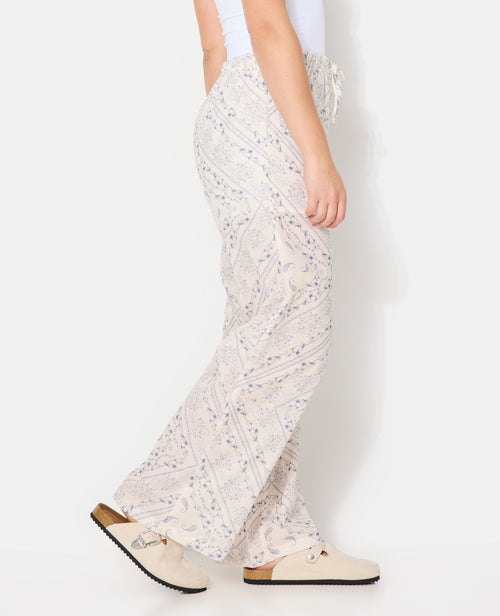 Pantalon large et droit motif fleurs et bandana - PIMKIE - 2