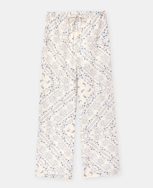 Pantalon large et droit motif fleurs et bandana - PIMKIE - 4