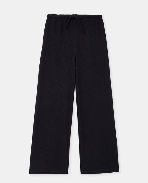 Pantalon large et droit en tissu reliefé - PIMKIE - 4