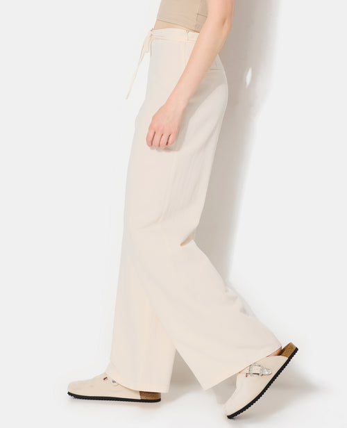 Pantalon droit taille haute avec lin - PIMKIE - 2