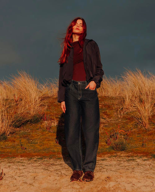 Jean barrel taille haute - PIMKIE - 1
