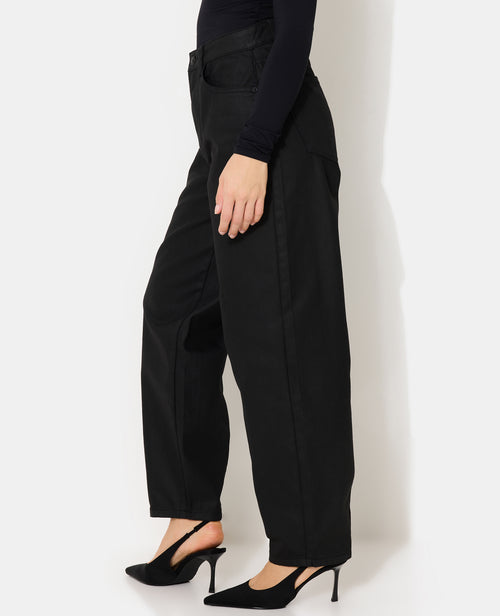Jean barrel enduit taille haute - PIMKIE - 2