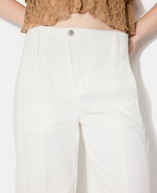 Jean barrel avec jeux de couture et bouton décalé - PIMKIE - 3