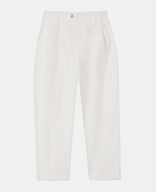 Jean barrel avec jeux de couture et bouton décalé - PIMKIE - 4