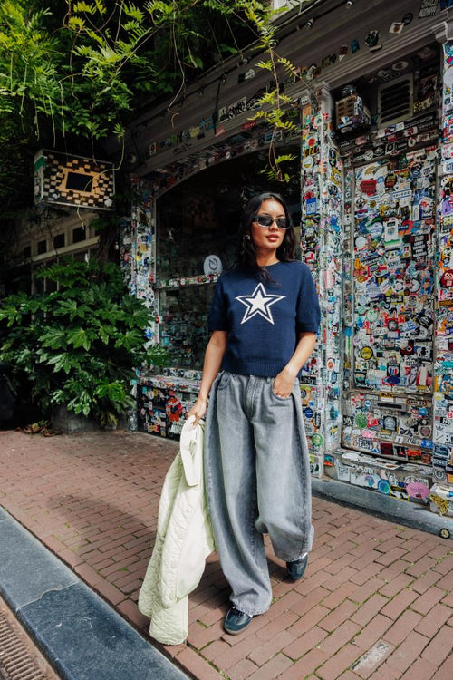 Jean barrel taille medium avec plis fantaisie - PIMKIE - 2